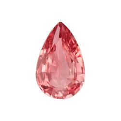 Sapphire Pear 0.98 carat Pink Orange Photo