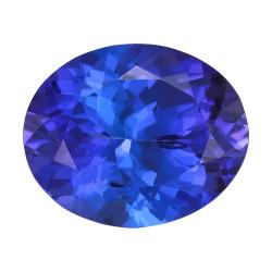Tanzanite Oval 3.66 carat Blue Purple Photo