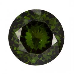 Zircon Round 3.88 carat Green Photo