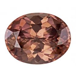 Zircon Oval 11.29 carat Brown Photo