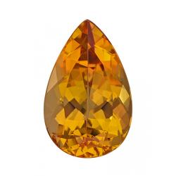 Topaz Pear 2.70 carat Yellow Orange Photo