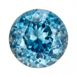 Zircon Round 8.64 carat Blue Photo