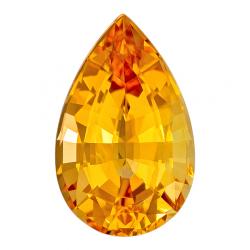 Topaz Pear 3.44 carat Yellow Orange Photo