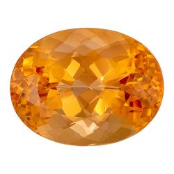 Topaz Oval 7.37 carat Yellow Orange Photo