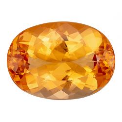 Topaz Oval 6.64 carat Yellow Orange Photo