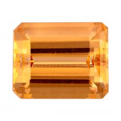 Topaz Emerald 3.05 carat Yellow Orange Photo