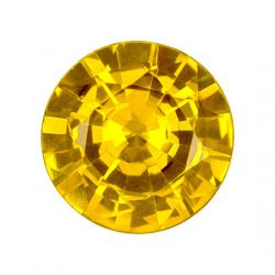 Sapphire Round 0.75 carat Yellow Photo
