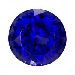 Tanzanite Round 5.33 carat Blue Purple Photo