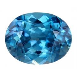 Zircon Oval 4.26 carat Blue Photo