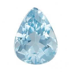 Aquamarine Pear 0.75 carat Blue Photo