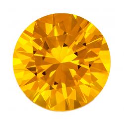 Sapphire Round 0.68 carat Yellow Photo