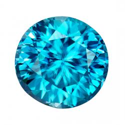Zircon Round 7.19 carat Blue Photo