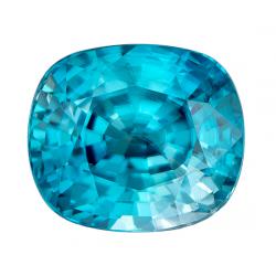 Zircon Cushion 4.48 carat Blue Photo