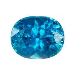 Zircon Oval 4.14 carat Blue Photo
