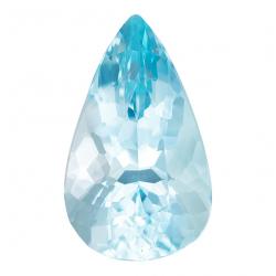 Aquamarine Pear 2.60 carat Blue Photo