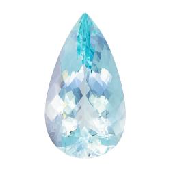 Aquamarine Pear 30.38 carat Blue Photo