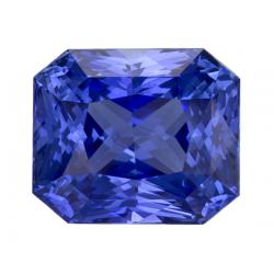 Sapphire Radiant 3.46 carat Blue Photo