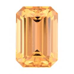 Topaz Emerald 3.98 carat Yellow Orange Photo