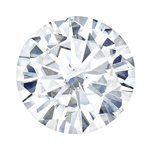 Moissanite Round 3.10 carat Colorless Photo