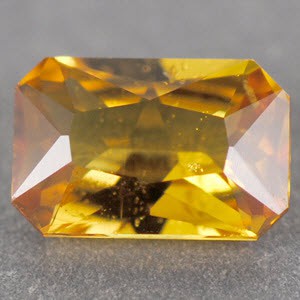 Sapphire Radiant 0.37 carat Orange Photo