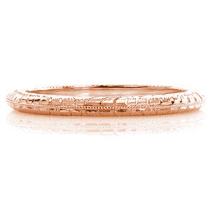 Image for Hand Engraved Knife Edge Band