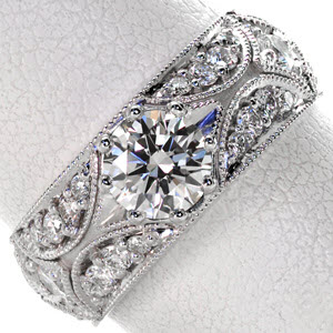 Micropave engagement rings Minneapolis