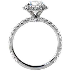 Halo engagement rings Minneapolis.