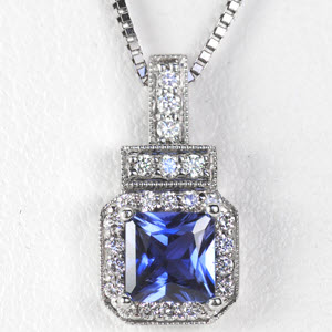 Image for Art Deco Sapphire Pendant