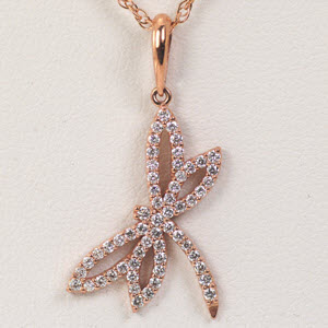 Image for Diamond Dragonfly Pendant