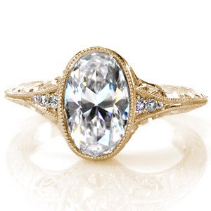 Oval antique engagement ring in Oklahoma City
