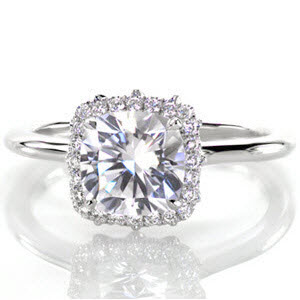 Halo engagement rings in Cincinnati.