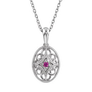 Image for Oval Edwardian Ruby