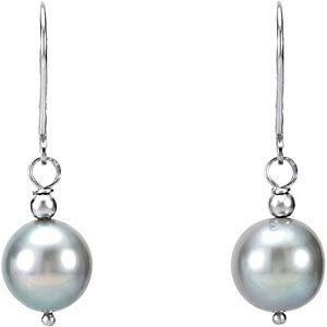 Image for Silver Pearl Dangles