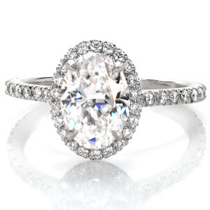 Diamond micropave engagement rings in Pittsburgh