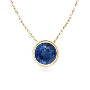 Pick and choose a Montana Sapphire and have it set in the metal of your choice. Our Montana Sapphires are mined from the Rock Creek deposit and all manufacturing is done in the USA. Sapphire colors include blue, pink, yellow, green, turquoise, and brown. Price includes chain. While supplies last.